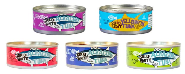 Image of Trader Joe's branded cans of tuna under recall.